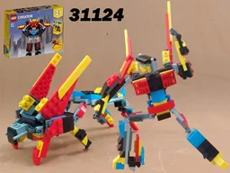 Insecticon Kickback (Transformer grasshopper) using LEGO 31124: super robot