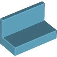 Panel 1 x 2 x 1 [Square Corners] / Medium Azure