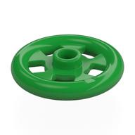 Lego Plate Special Round 1 x 1 Stud with 3 x 3 Ring Around / Bright Green
