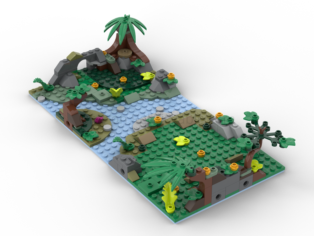 Lego Explorer Diorama #2 - Jungle (for Set 60424 & Set 30665)