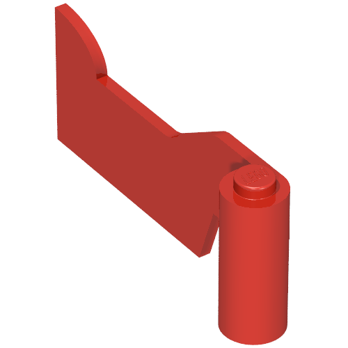 Lego Fabuland, Door 1 x 6 x 2 Left / Red