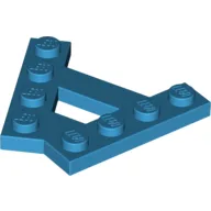 Wedge Plate 4 Stud 45° Angle Plate / Dark Azure
