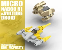 Micro Naboo N1 & Vulture Droid Starfighters