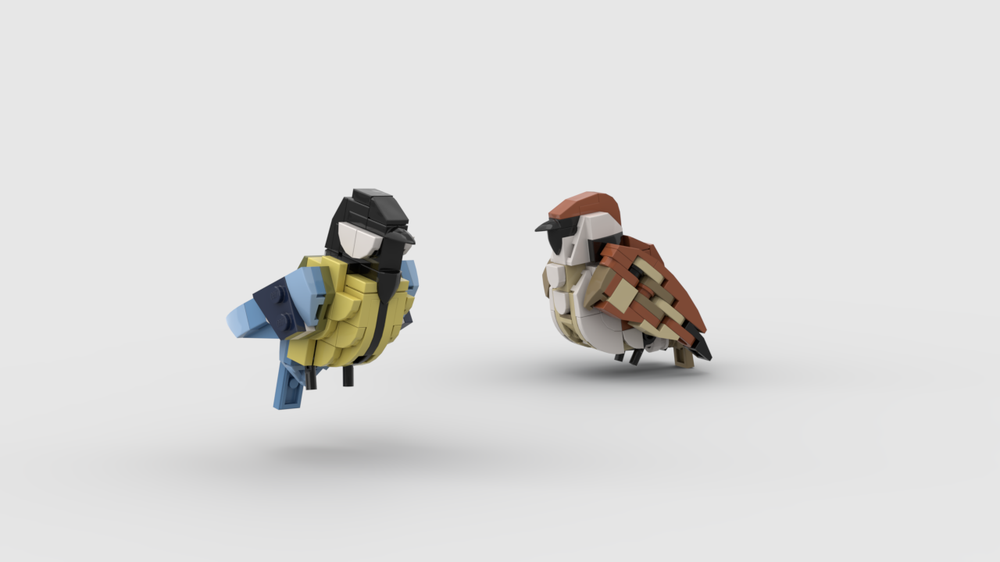 Lego Birds 1 - House Sparrow and Great Tit