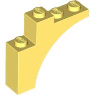 Lego Brick Arch 1 x 4 x 3 / Bright Light Yellow