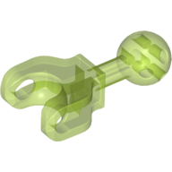 Lego Large Figure Skeletal, Limb, 4L with Ball Joint on Axle and Ball Socket / Trans-Bright Green