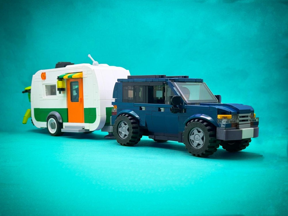 Lego Toy Land Cruiser & Pull Behind Camper