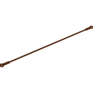 Lego Zipline, 22L with 2 Connectors - Flexible / Reddish Brown