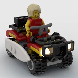 Life Guard ATV (Minifigure scale)