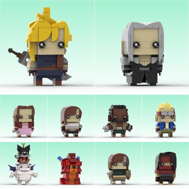 Lego FFVII Brickheadz Complete Collection