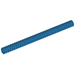 Hose, Ribbed 7mm D. 11L / 8.8cm / Blue