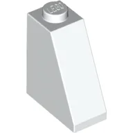 Brick Sloped 65° 2 x 1 x 2 / White