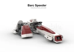Barc Speeder with Sidecar Moc Build 75378 Barc Speeder Escape