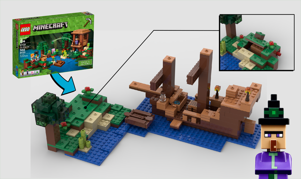 Lego Minecraft Shipwreck Treasurehunt