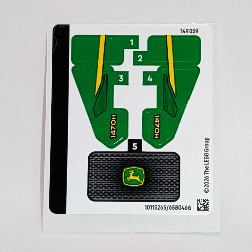 Lego Sticker Sheet for Set 42218-1 / [No Color/Any Color]