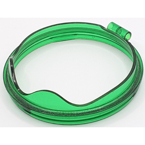Lego Duplo Ball Tube Ring with Hinge / Trans-Green
