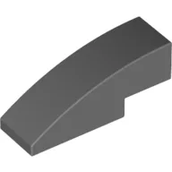 Brick Curved 3 x 1 No Studs / Dark Bluish Gray