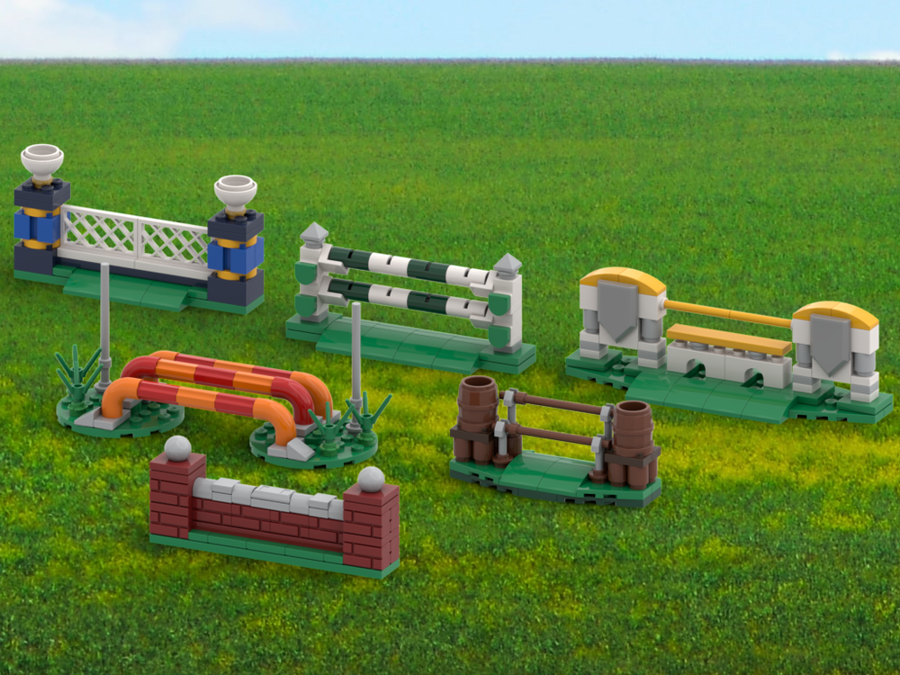 Lego Horse Jumping Obstacles