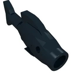 Animal, Fish [Hollow Stud Mouth] / Black