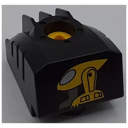 Duplo Toolo MyBot Engine Program Brick with Yellow Robot Print / Black