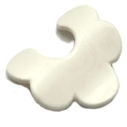Belville, Equipment, Baby Bib Scalloped Edge / White