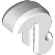Lego Animal Body Part, Cat Tail / White