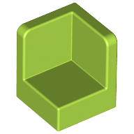 Lego Panel 1 x 1 x 1 Corner / Lime