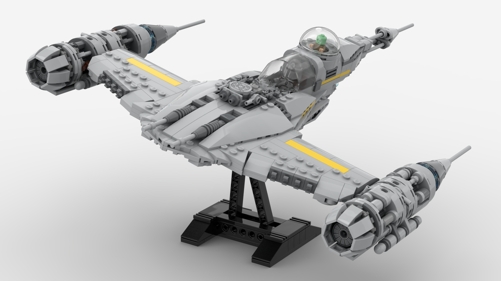 Lego Mando Din Djarin's N-1 Starfighter Chrome Wizard