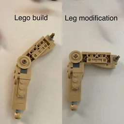 Posable Leg Modification for Battle Droid with Stap