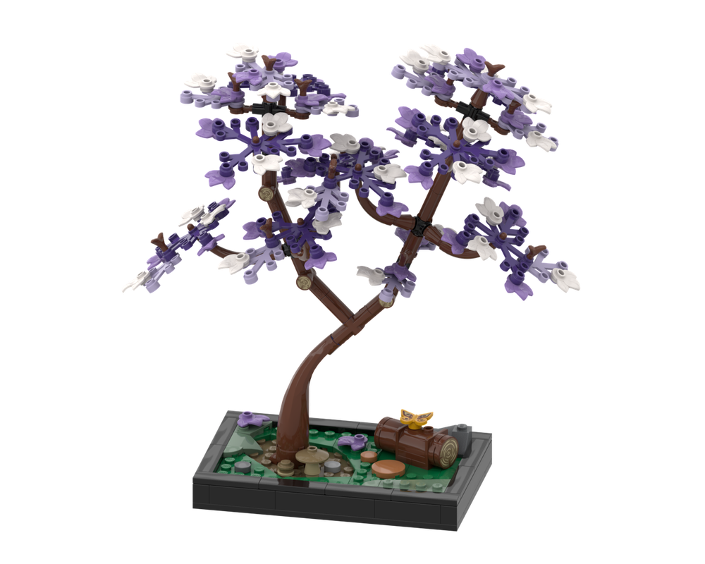 Lego Blossomed Jacaranda Tree: Diorama