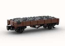 DB Flat Car "Xr35" with Gravel Freight (8w)