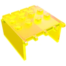 Windscreen 4 x 4 x 2 Canopy Extender, Hinge / Trans-Neon Green