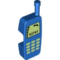 Duplo Telephone, with Green Keypad and Display Print / Blue