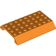 Brick Sloped 45° 6 x 8 Double with 4 x 8 Cutout / Orange