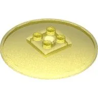 Dish 6 x 6 Inverted (Radar) with Solid Studs / Opal Trans-Yellow