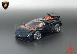 Lamborrghini Sesto Elemento (Black Version) - Speed Champions 8 Studs wide