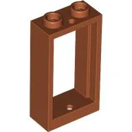 Window 1 x 2 x 3 Flat Front / Dark Orange