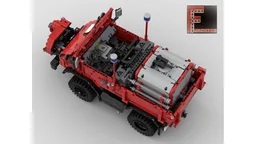 Unimog U411 fire engine with trailer