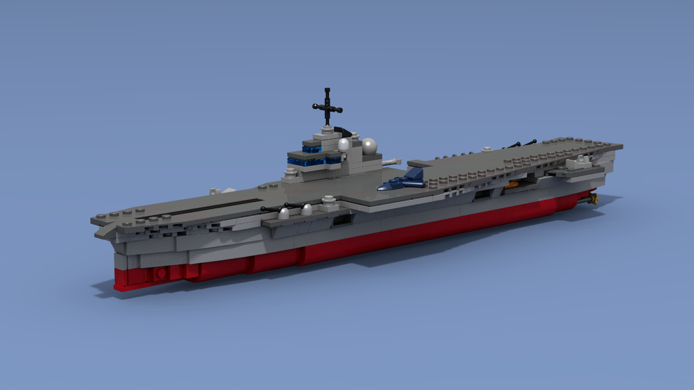 Lego Aircraft carrier "Clemenceau", 1:700 scale