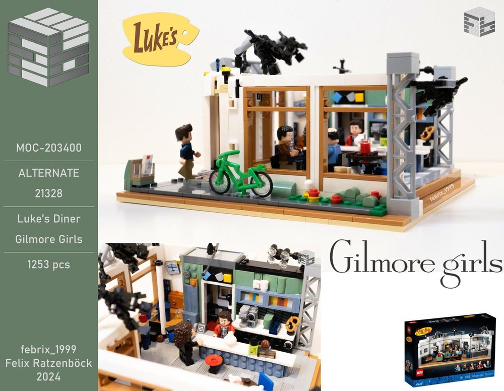 Lego Gilmore Girls - Luke's Diner - 21328 - Alternate