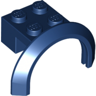 Lego Wheel Arch, Mudguard 4 x 2 1/2 x 2 with 2 x 2 Plate / Dark Blue
