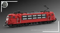 BR 103 Locomotive Red (8 studs wide)