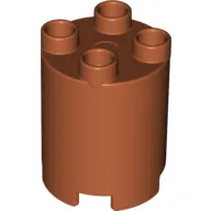 Duplo Brick Round 2 x 2 x 2 / Dark Orange