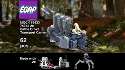 75372 2x Battle Droid Transport Carrier
