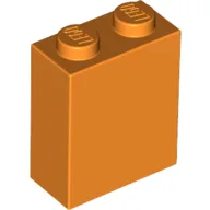 Brick 1 x 2 x 2 with Inside Stud Holder / Orange