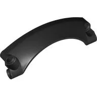 Technic Panel Car Mudguard Arched 9 x 2 x 3, Arched Top #42 / Black