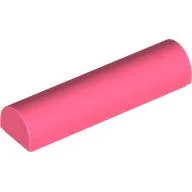 Brick Curved 1 x 4 x 2/3 Double, No Studs / Coral