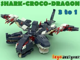 31088 3 to 1 Shark-Croco-Dragon