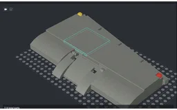 plane wing with extending flaps