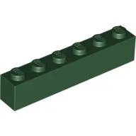 Brick 1 x 6 / Dark Green